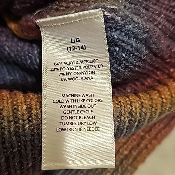 Beach lunch lounge collection multi color sweater ladies large great condition - Picture 5 of 12